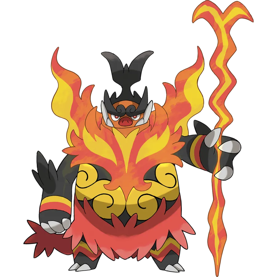 random generated pokemon emboar-mega